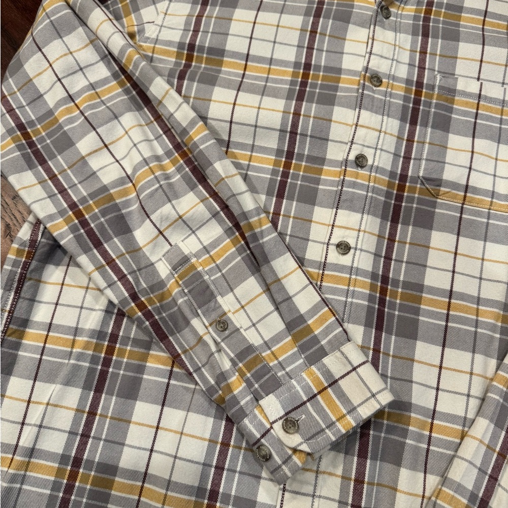 Eddie Bauer Plaid Flannel Shirt - Picture 4 of 7